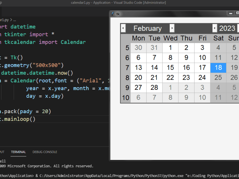 Lập trình một App đơn giản với Tkinter #2: Ứng dụng hiển thị lịch&nbsp;năm